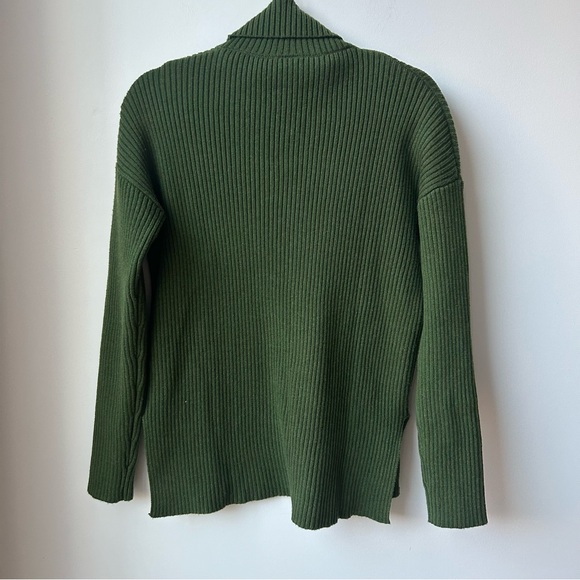 FWD Women's Friday Tech Wool Funnel Green Sweater - Picture 4 of 8